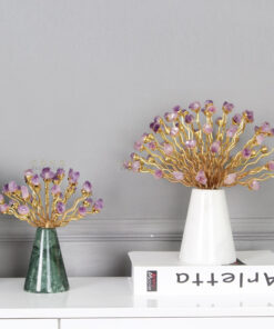 Decor bình hoa đá thạch anh