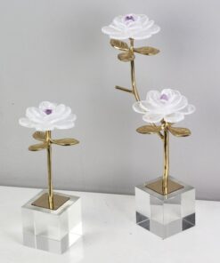 Mô ình hoa pha lê để bàn