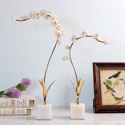 canh hoa man gom su 1 Cành hoa mận bằng gốm sứ