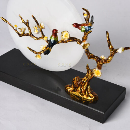 do trang tri chim uyen uong phong khach Đôi chim uyên ương đồng điếu ngọc