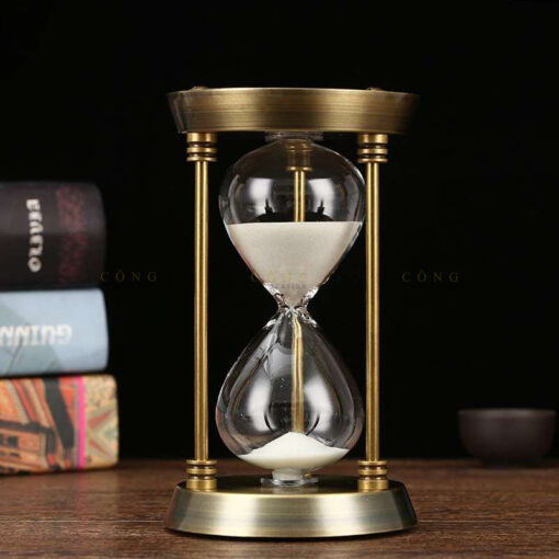 dong ho cat 3 tru kim loai (2) Đồng hồ cát 3 trụ