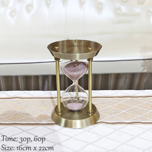 dong ho cat trang tri 4-min Đồng hồ cát 3 trụ
