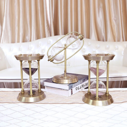 dong ho cat trang tri 5 Đồng hồ cát 3 trụ