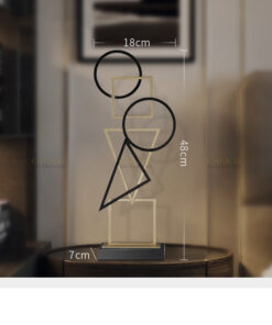 Mẫu hình học trang trí kệ sách