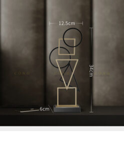 Mẫu hình học trang trí kệ sách