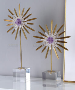 Hoa mặt trời đá pha lê trang trí