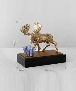 Con hươu sừng tấm trang trí kệ tủ