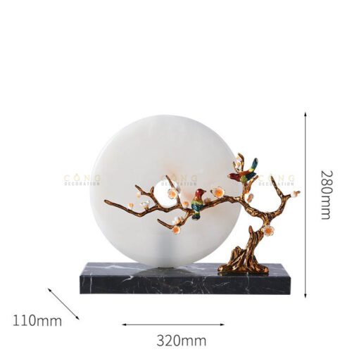 kich thuoc mo hinh chim uyen uong Đôi chim uyên ương đồng điếu ngọc