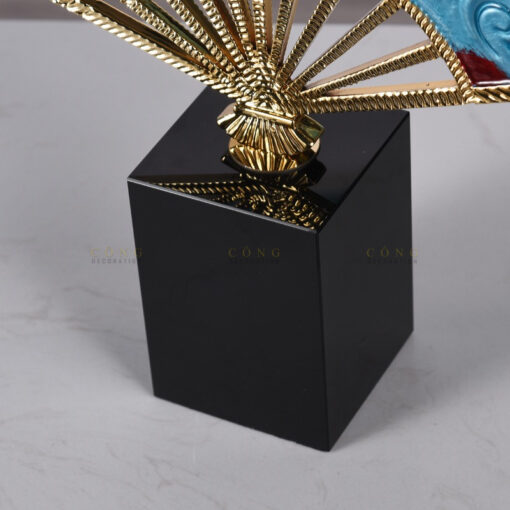 kich thuoc mo hinh quat chim hac Quạt họa tiết chim hạc