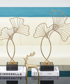 Tượng Lá Bạch Quả Nghệ Thuật Vàng Sang Trọng