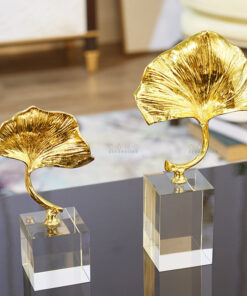 Lá bạch quả trang trí bằng đồng