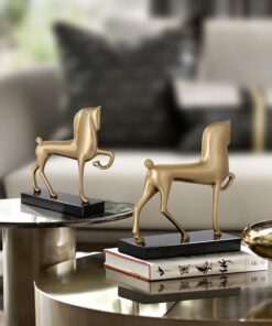Tượng ngựa nghệ thuật trang trí kệ tủ, tivi