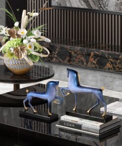 Tượng ngựa nghệ thuật trang trí kệ tủ, tivi