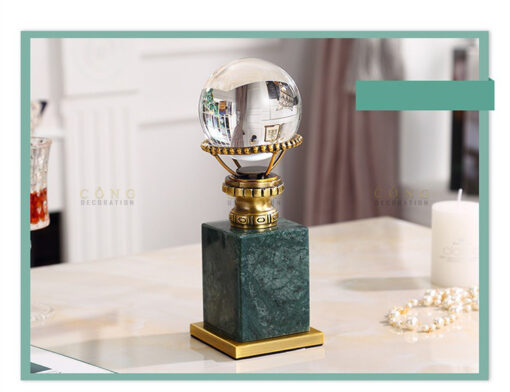 qua cau pha le 4 Decor quả cầu pha lê cổ điển