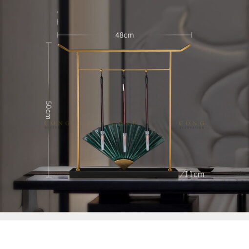 quat trang tri 2 Quạt ngọc trang trí