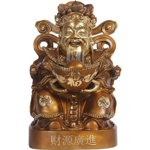 tuong ong than tai bang dong Tượng thần tài bằng đồng ôm tiền vàng