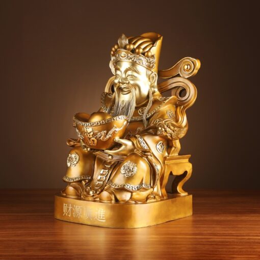 tuong than tai bang dong Tượng thần tài bằng đồng ôm tiền vàng