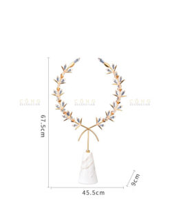 Decor vòng hoa pha lê