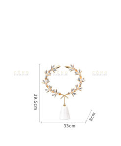 Decor vòng hoa pha lê