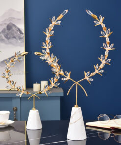 Decor vòng hoa pha lê