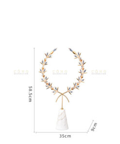 Decor vòng hoa pha lê