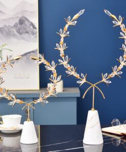 Decor vòng hoa pha lê