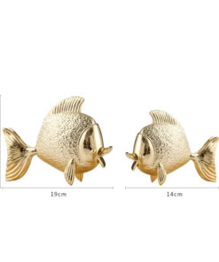 Cặp cá vàng trang trí kệ rượu, kệ tivi