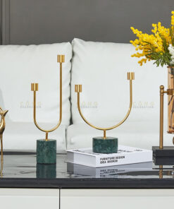 Chân nến đá cẩm thạch