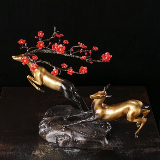 doi huou trang tri 3-min Đôi hươu may mắn làm quà khai trương