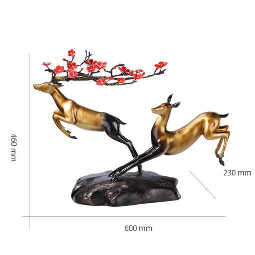 doi huou trang tri Đôi hươu may mắn làm quà khai trương