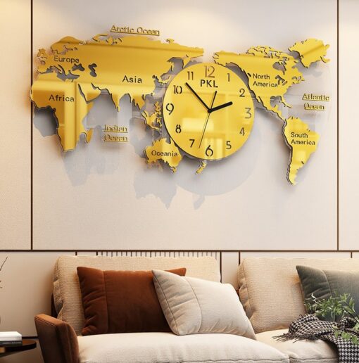 dong ho ban do the gioi (4)-min Đồng hồ treo tường bản đồ Thế Giới