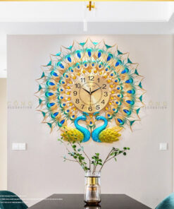 Đồng hồ treo tường chim công