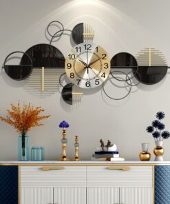 Đồng hồ treo tường gương kính