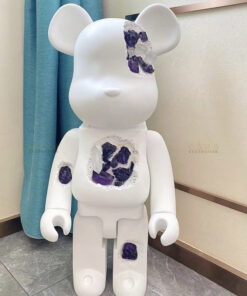 Gấu Bearbrick sói mòn pha lê
