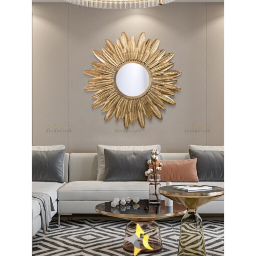 guong trang tri hoa mat troi Gương treo tường hoa mặt trời