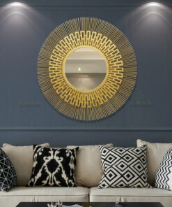 Gương treo tường sáng tạo bằng kim loại