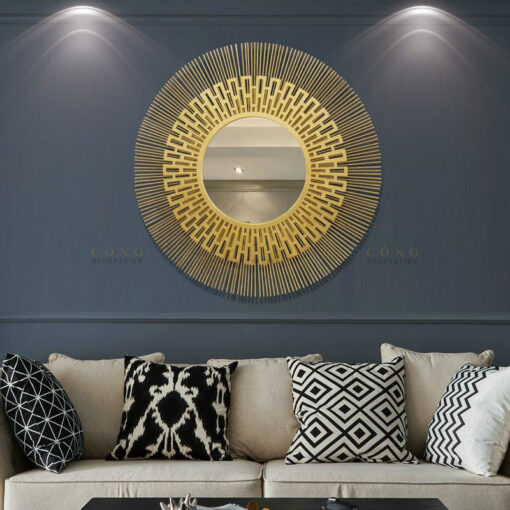 guong-treo-tuong 2 Gương treo tường sáng tạo bằng kim loại