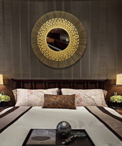 Gương treo tường sáng tạo bằng kim loại