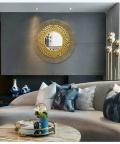 Gương treo tường sáng tạo bằng kim loại