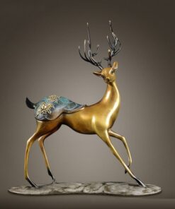 Cặp hươu đồng để bàn