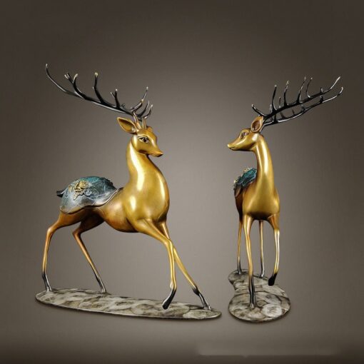 huou dong vang 2-min Cặp hươu đồng để bàn