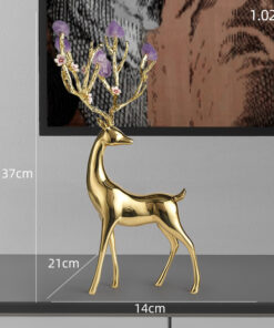 Hươu Sika gắn đá cao cấp