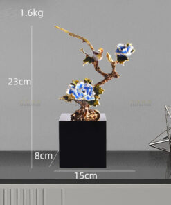 Mô hình hoa mẫu đơn xanh