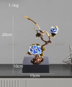 Mô hình hoa mẫu đơn xanh