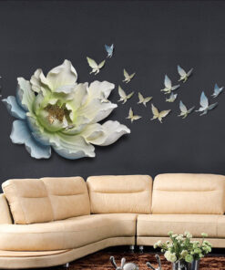 Phù điêu treo tường hoa mẫu đơn