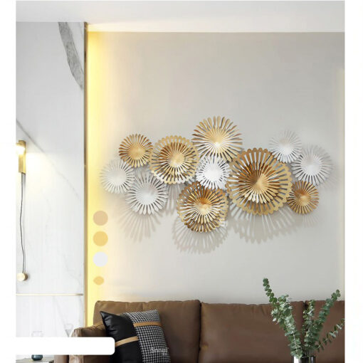 phu dieu hoa cuc (4) Phù điêu treo tường hoa cúc