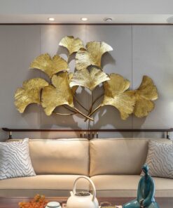 Phù điêu treo tường lá bạch quả