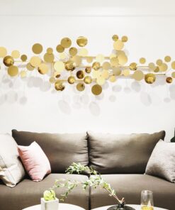 Phù điêu treo tường chùm bóng kim loại