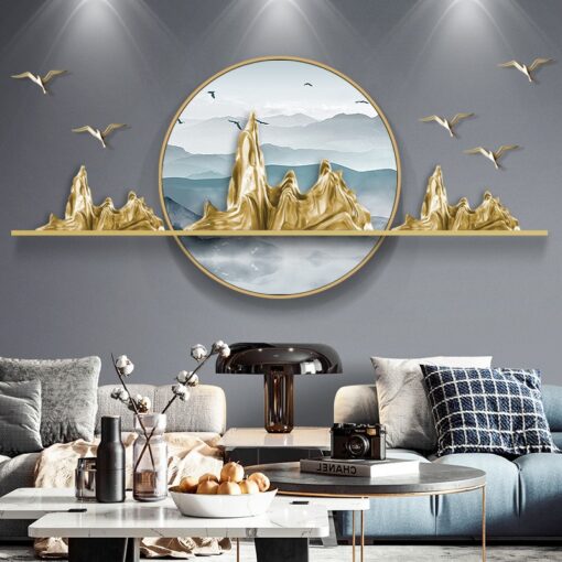 phu dieu treo tuong nui 1 Phù điêu treo tường núi non hùng vỹ