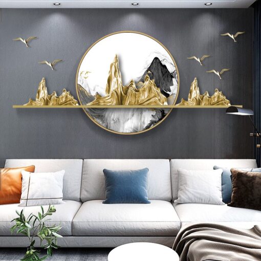 phu dieu treo tuong nui Phù điêu treo tường núi non hùng vỹ